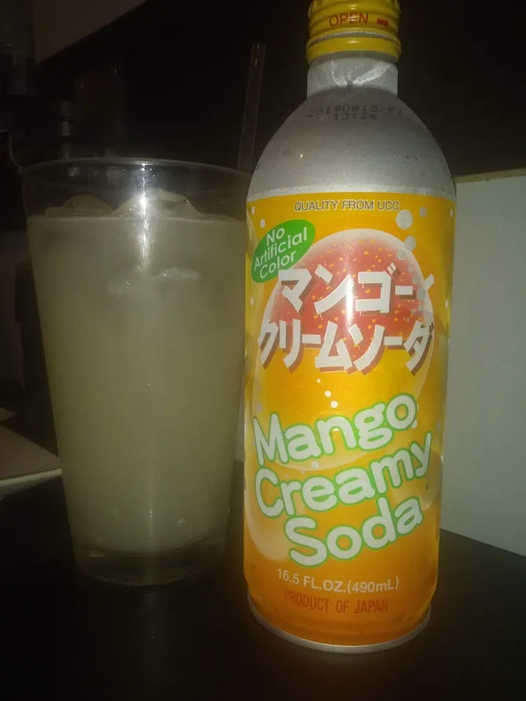 Mango Cream Soda on Ice